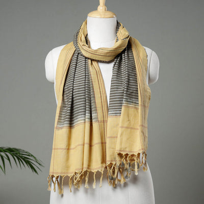  Handloom Natural Dye Cotton Ikat Stole 
