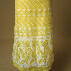 Yellow - handloom phulia jamdani silk cotton 2pc unstitched