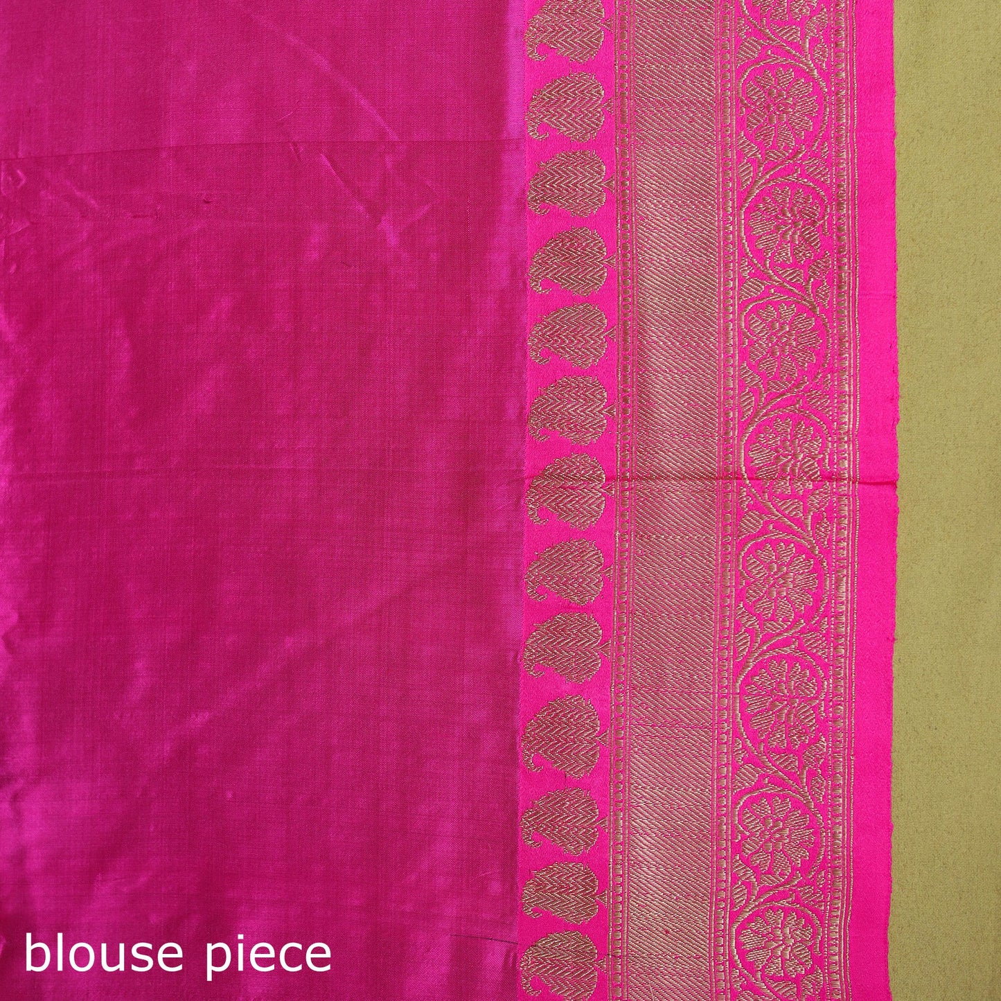 Yellow - handloom pure katan silk kaduwa zari buti banarasi