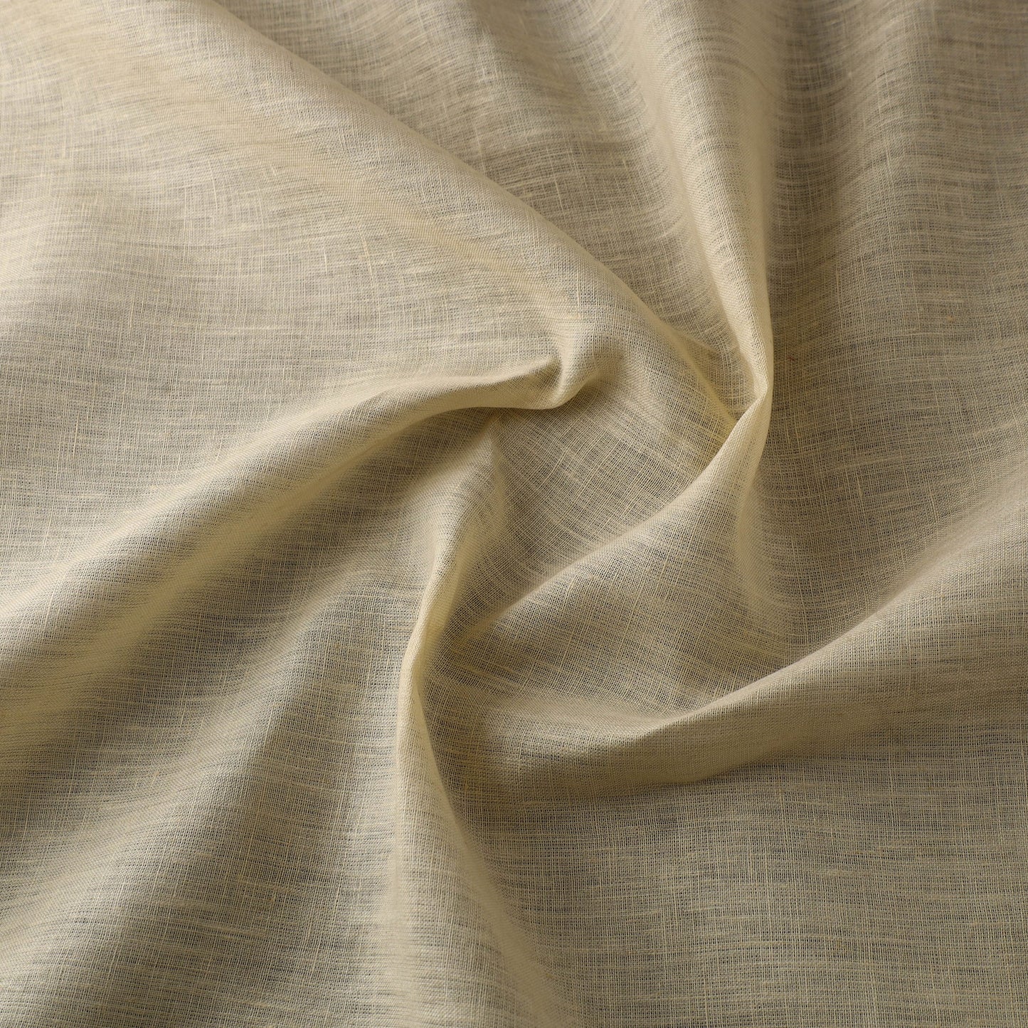  Yellow Handloom Pure Linen Bhagalpuri Fabric 