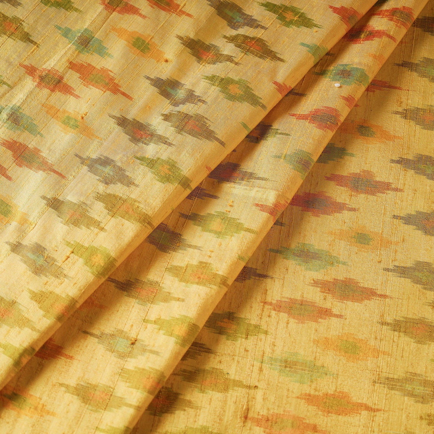  Handloom Raw Silk Pochampally Ika Fabric