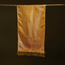 Handloom semi silk jacquard weave banarasi stole