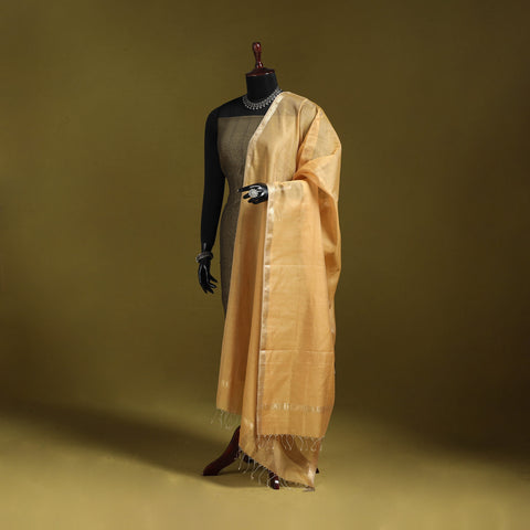 Handloom silk cotton zari work maheshwari dupatta 36