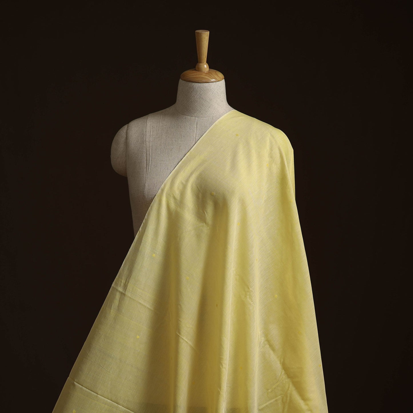 Handloom thread buti mercerised cotton chanderi fabric 01
