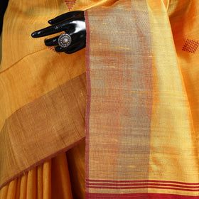 Handloom tussar silk zari border bhagalpuri saree 13
