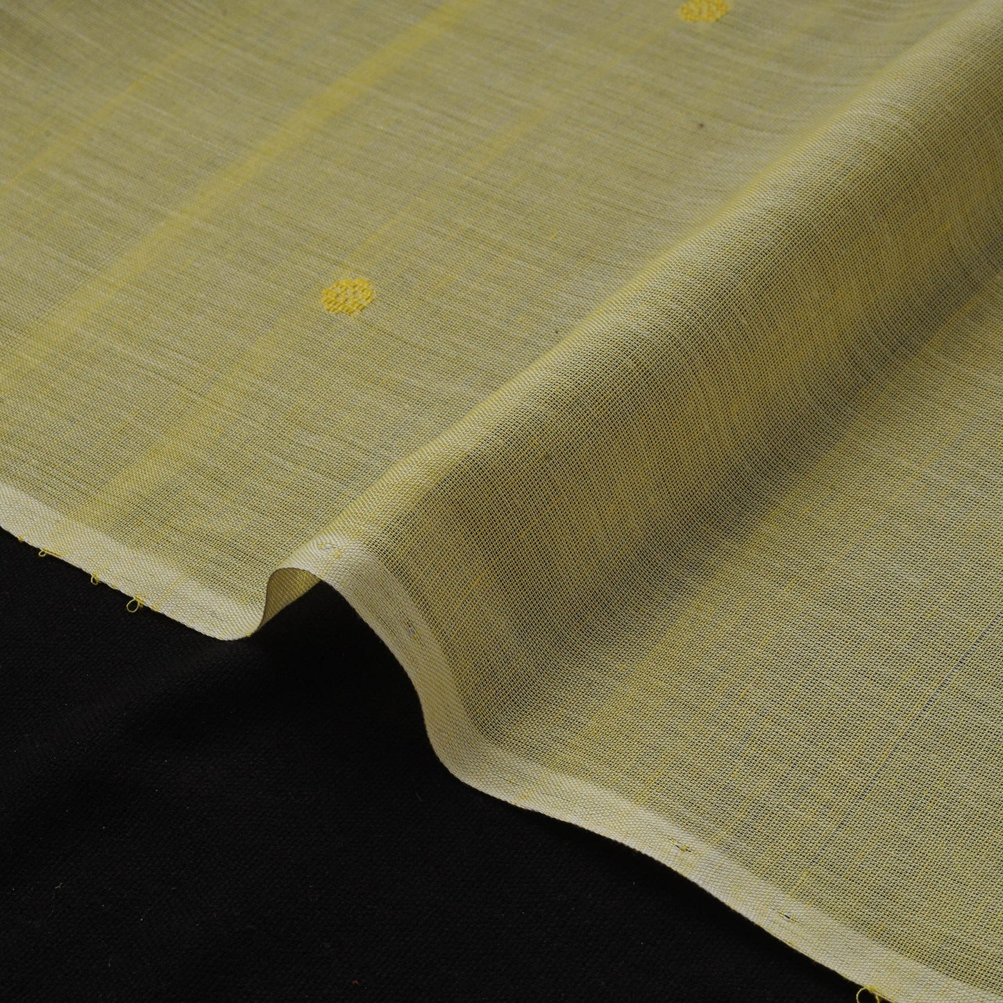 Handloom zari buti mercerised cotton chanderi fabric 05