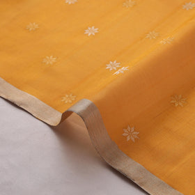 Handloom zari buti pure chanderi silk fabric 01