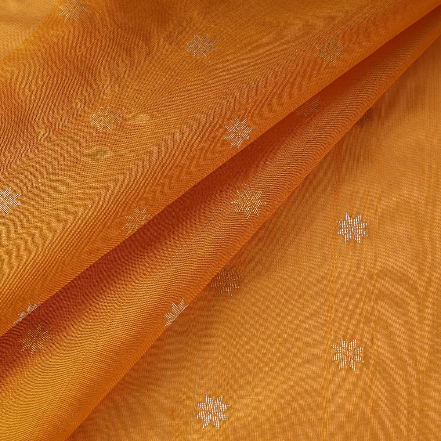 Handloom zari buti pure chanderi silk fabric 01