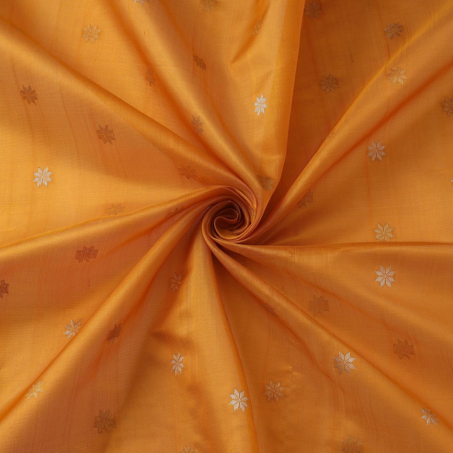 Handloom zari buti pure chanderi silk fabric 01