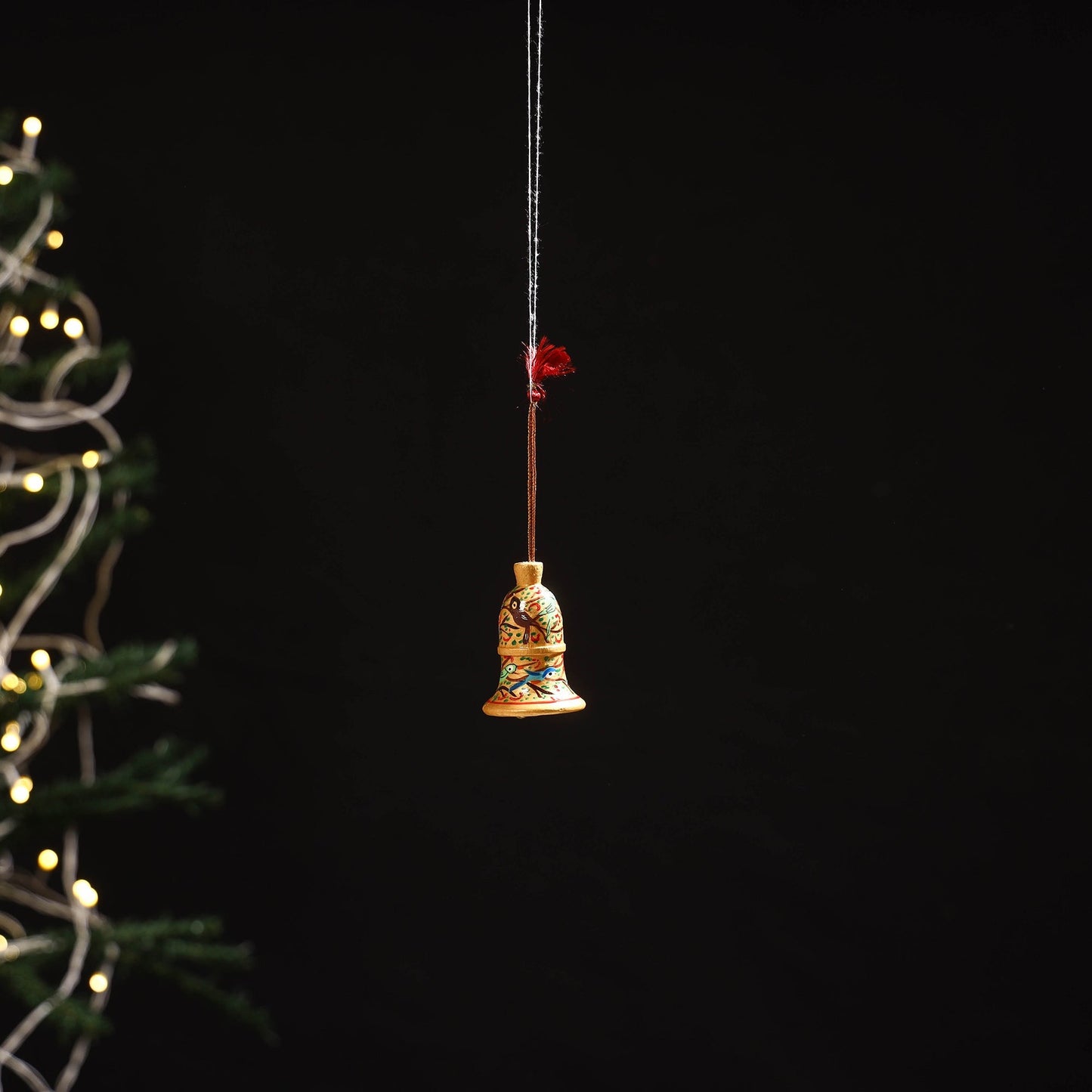 Handmade christmas ornament bell hanging 12 - handcrafted