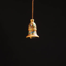 Handmade christmas ornament bell hanging 12 - handcrafted