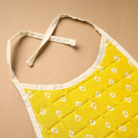 Yellow Handmade Cotton Baby Bib