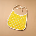 Yellow Handmade Cotton Baby Bib
