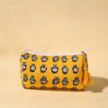  Handmade Cotton Fabric Quilted Utility Pouch With Tassel 