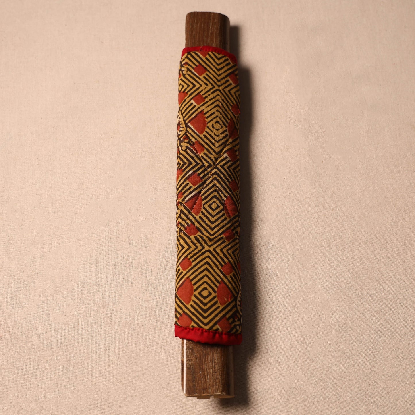 Buy Handmade Cotton Yellow Fridge Handle Cover