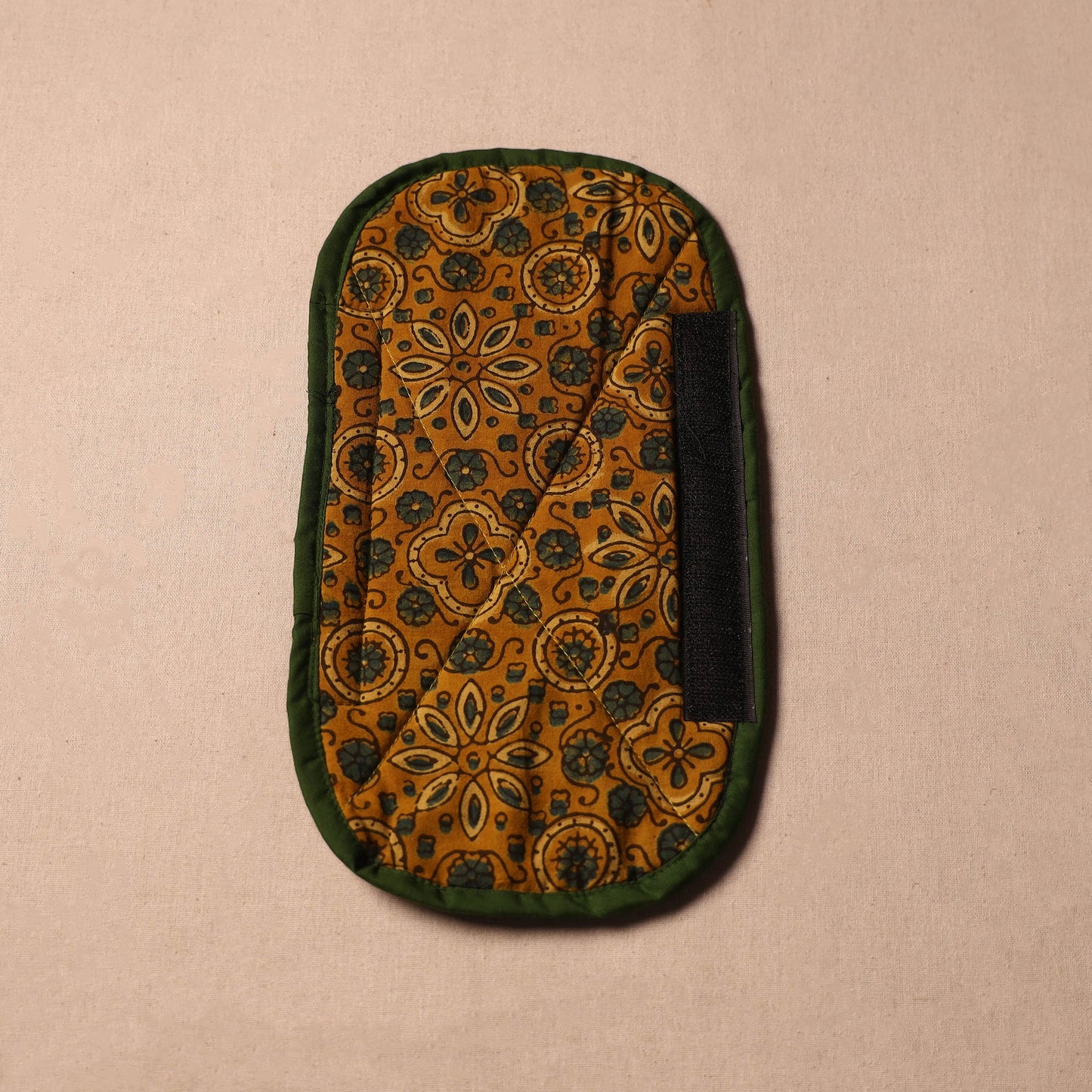 Buy Handmade Cotton Yellow Fridge Handle Cover