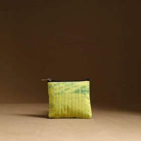 Yellow - handmade cotton multipurpose utility pouches (set