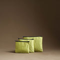 Yellow - handmade cotton multipurpose utility pouches (set