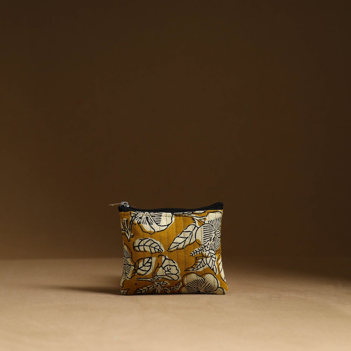 Yellow - handmade cotton multipurpose utility pouches (set