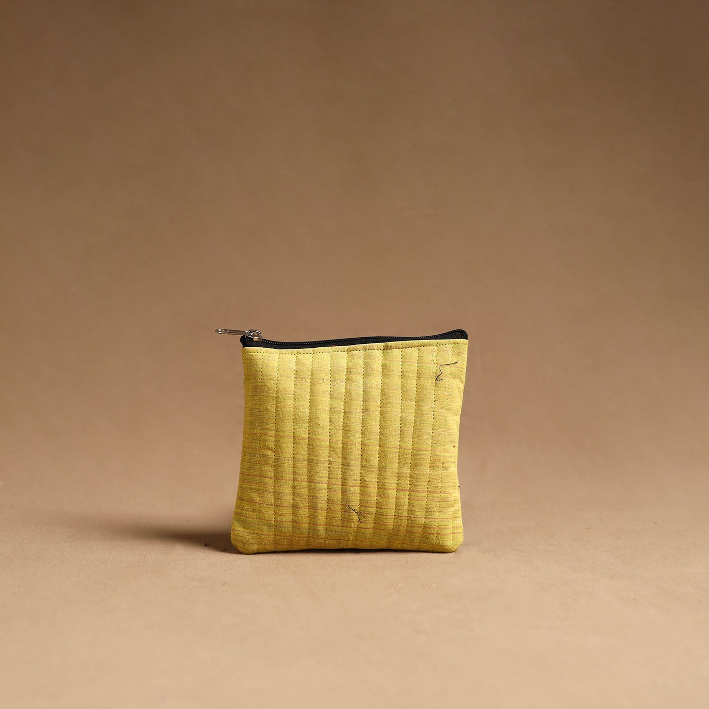 Yellow - handmade cotton multipurpose utility pouches (set