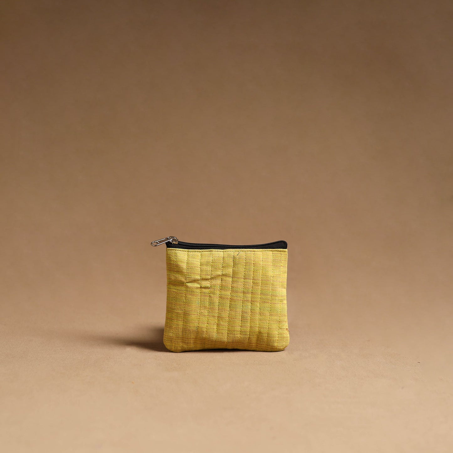 Yellow - handmade cotton multipurpose utility pouches (set