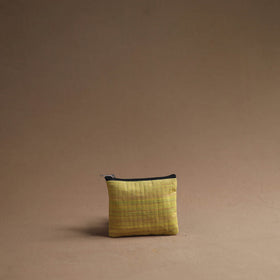 Yellow - handmade cotton multipurpose utility pouches (set