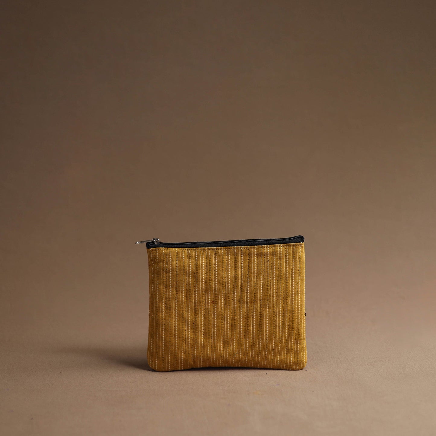Yellow Handmade Cotton Multipurpose Utility Pouches (set of 3)
