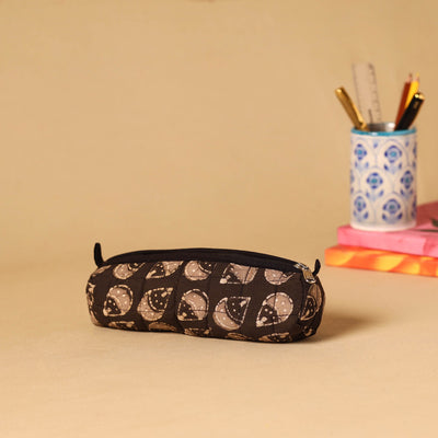 Handmade cotton quilted pencil pouch 15 - handcrafted