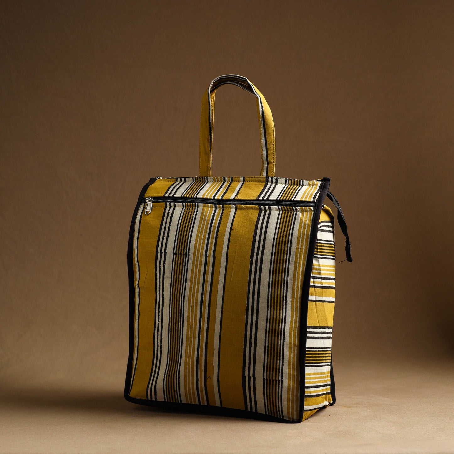 Yellow Handmade And Durable Cotton Shopping Hand Bag