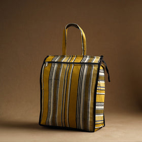 Yellow Handmade And Durable Cotton Shopping Hand Bag