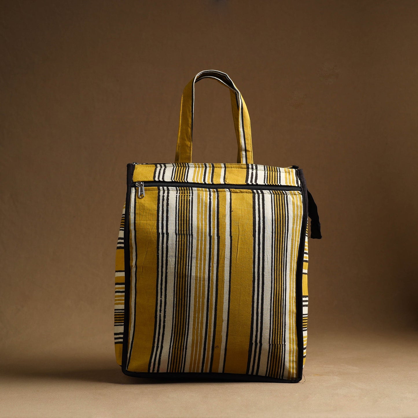 Yellow Handmade And Durable Cotton Shopping Hand Bag