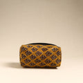  Yellow Handmade Cotton Toiletry Pouch 