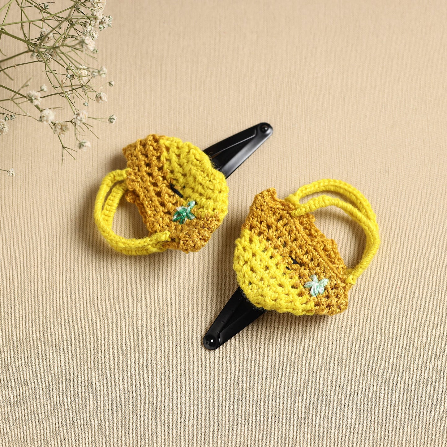  Handmade Crochet Tik-Tak Hair Clip (set of 2) 03 