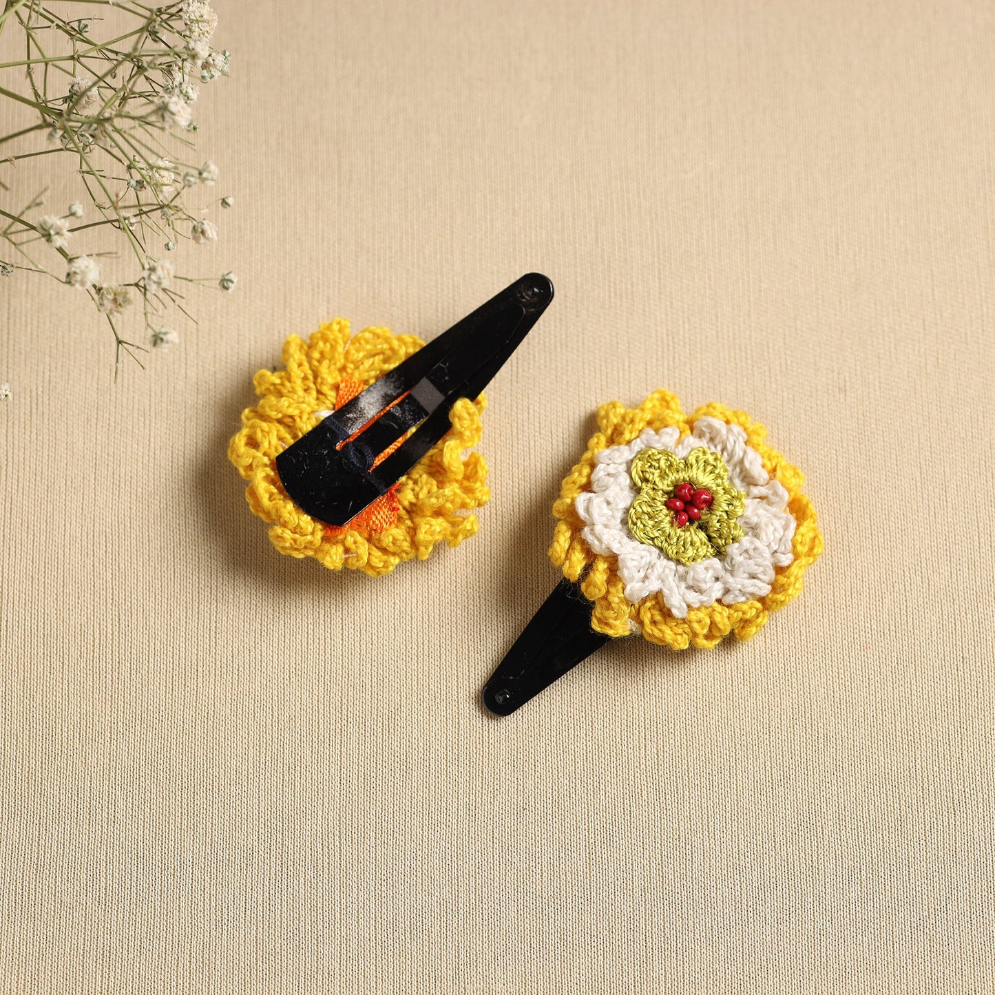  Handmade Crochet Tik-Tak Hair Clip (set of 2) 05 
