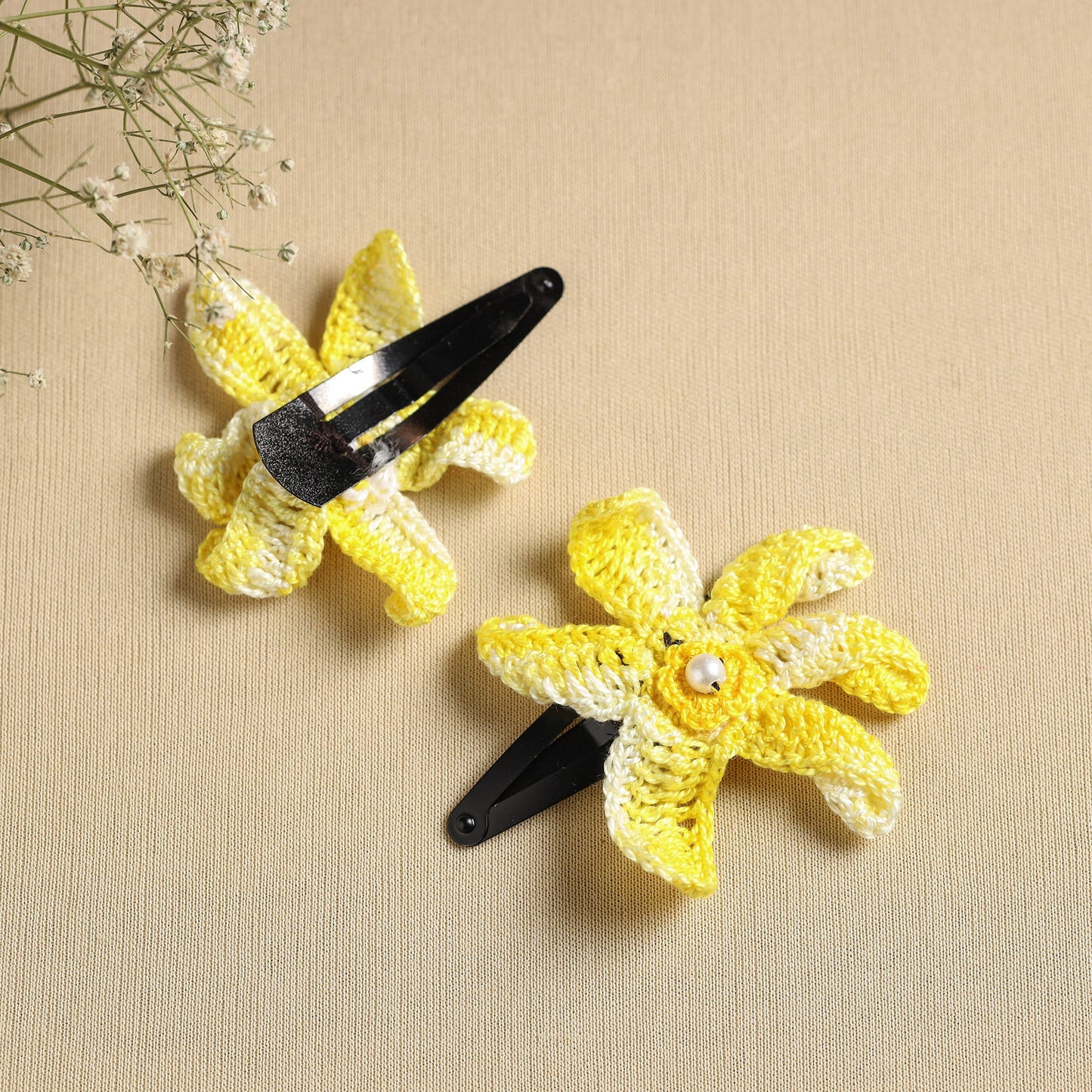  Handmade Crochet Tik-Tak Hair Clip (set of 2) 09 