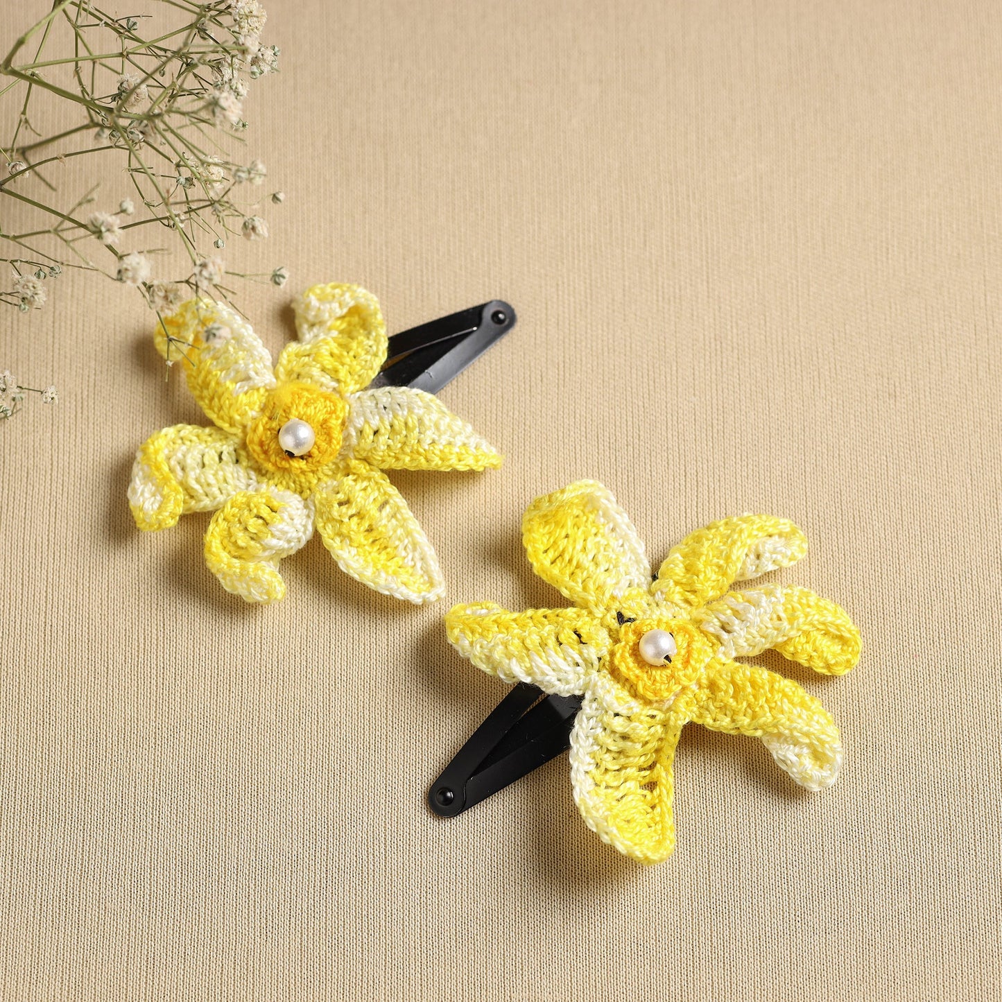  Handmade Crochet Tik-Tak Hair Clip (set of 2) 09 