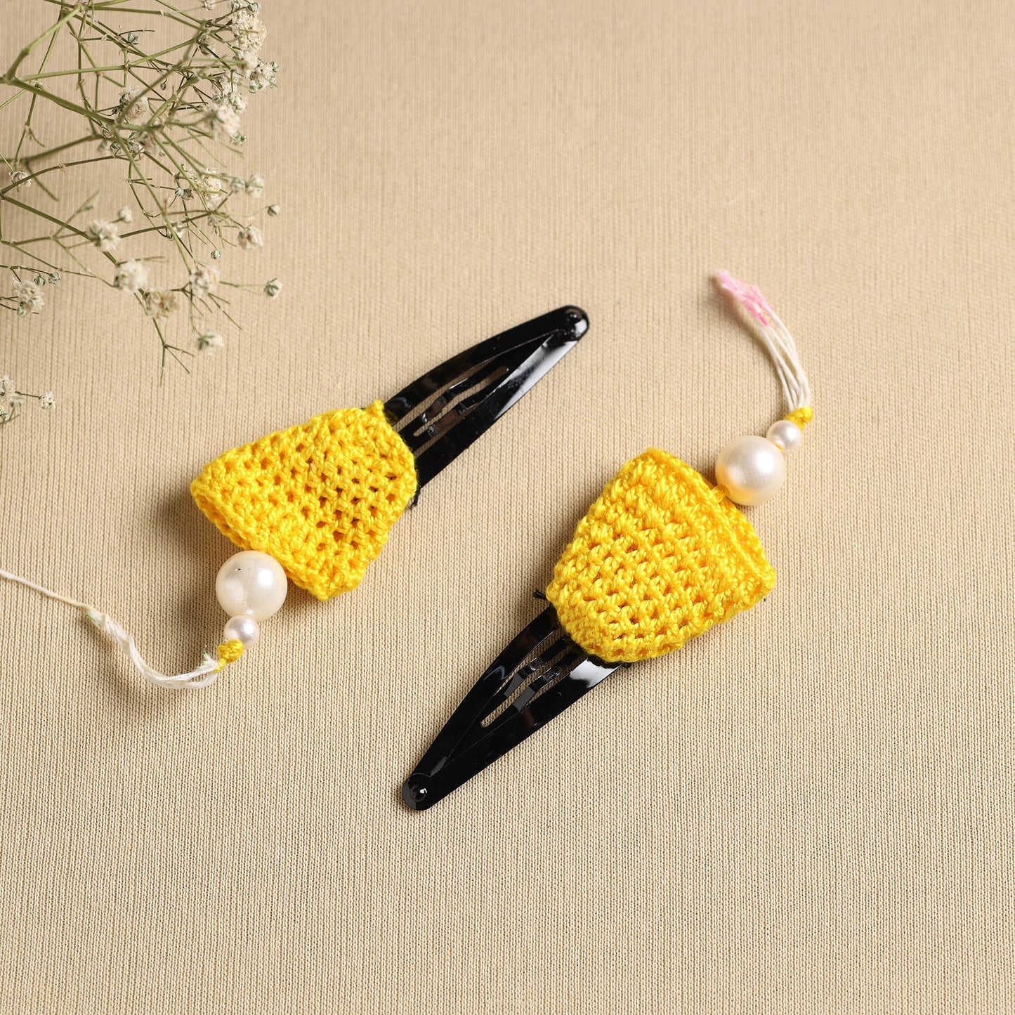  Handmade Crochet Tik-Tak Hair Clip (set of 2) 21 