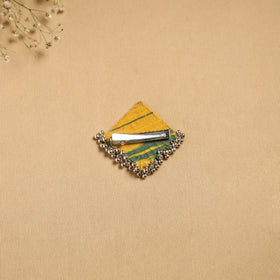 Handmade fabart ghungroo work hair clip 20 - handcrafted