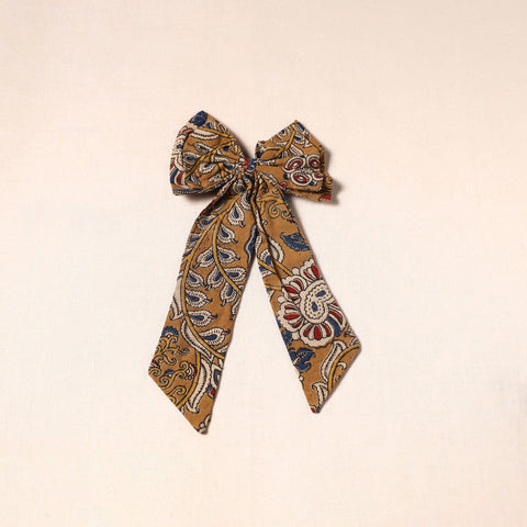 Yellow - handmade fabric bow hair clip 08 - handcrafted