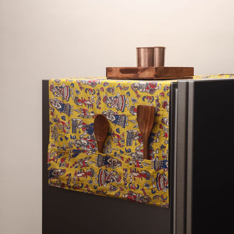 Handmade fridge top cover with multiple pockets 04