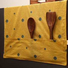 Handmade fridge top cover with multiple pockets 08