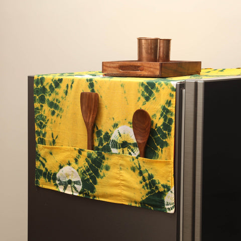 Handmade fridge top cover with multiple pockets 09