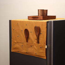 Handmade fridge top cover with multiple pockets 09