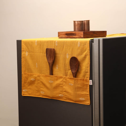 Handmade fridge top cover with multiple pockets 12