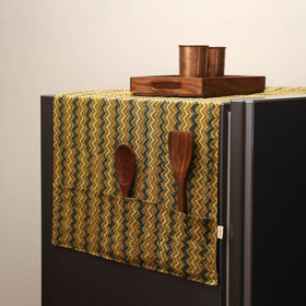 Handmade fridge top cover with multiple pockets 19