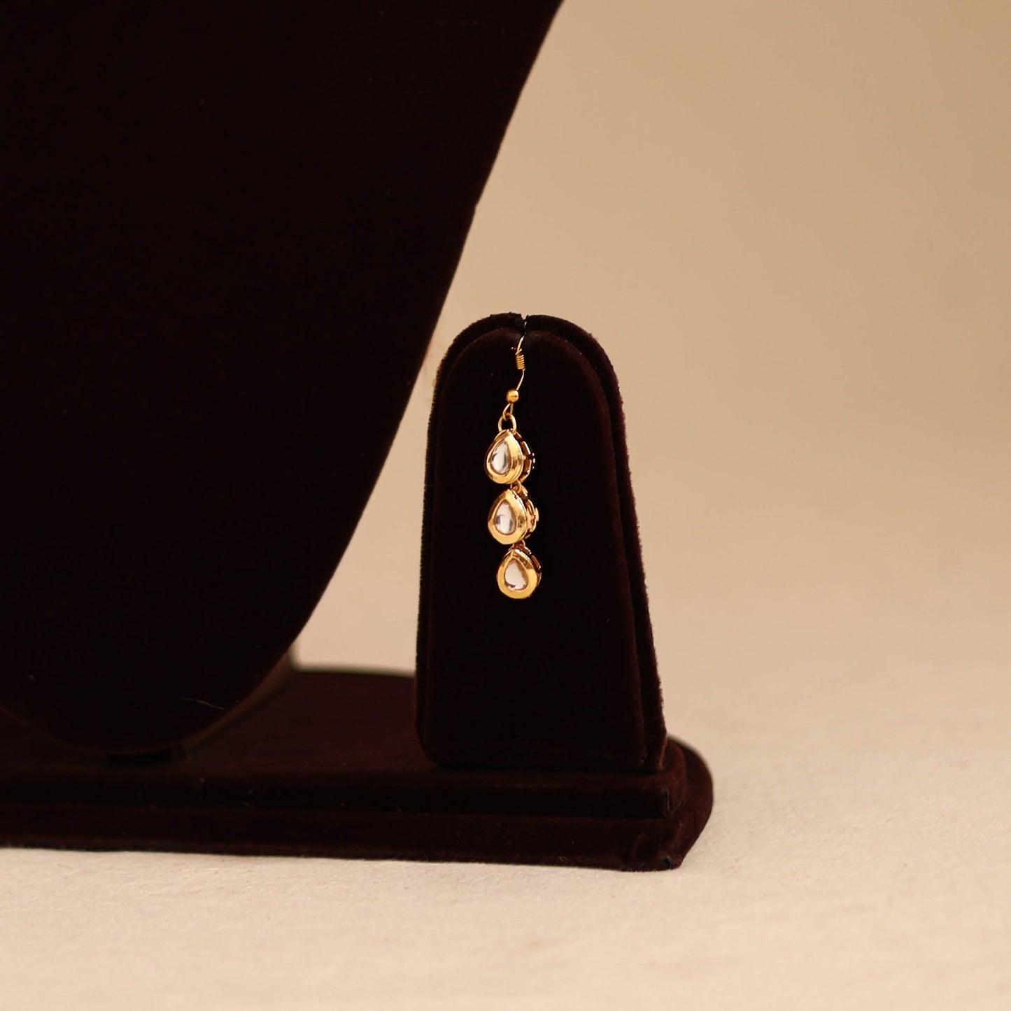 Yellow - handmade kundan work necklace set 02 - handcrafted