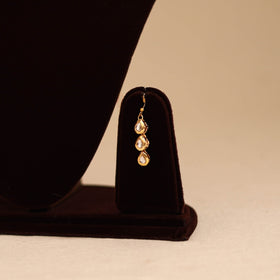 Yellow - handmade kundan work necklace set 02 - handcrafted