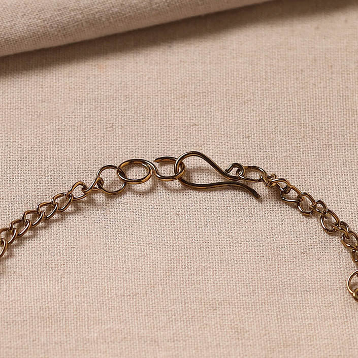 Handmade Molded Brass Anklet (Pair)