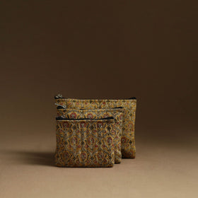 Yellow - handmade multipurpose utility pouches (set of 3)