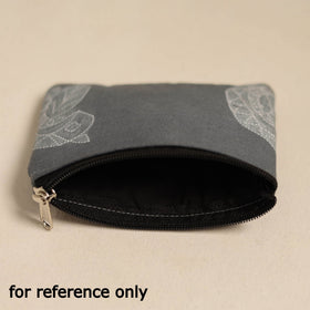  Yellow Handmade Quilted Cotton Coin Pouch 